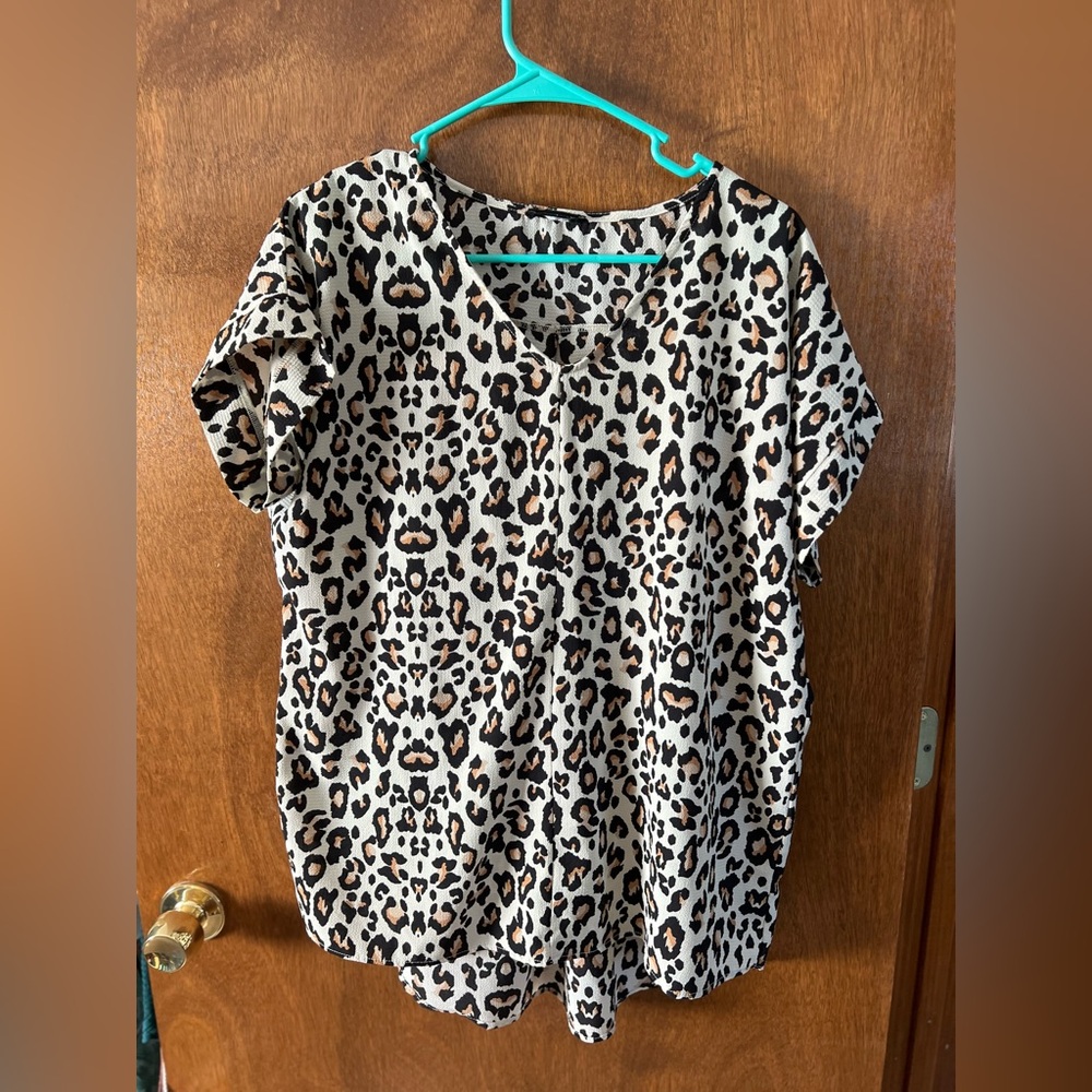 HEIMISH USA Leopard Print Blouse